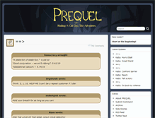 Tablet Screenshot of prequeladventure.com